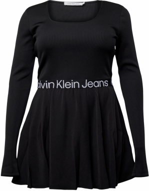 Calvin Klein Jeans Curve Šaty  čierna / biela