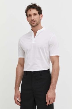 Tričko Drykorn LOUIS pánsky, biela farba, jednofarebný, 52010949852