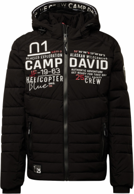 CAMP DAVID Prechodná bunda  červená / čierna / biela