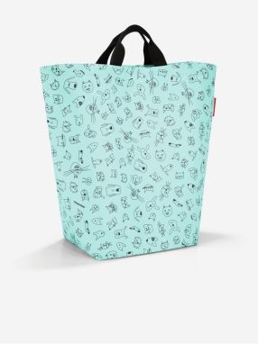 Tyrkysová detská úložná taška Reisenthel Storage Sac Kids Cats And Dogs Mint