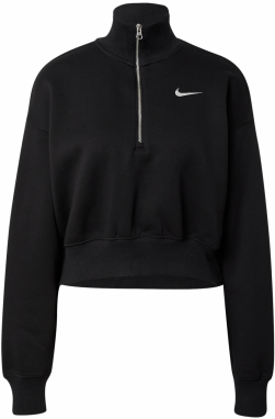 Nike Sportswear Mikina  čierna / biela