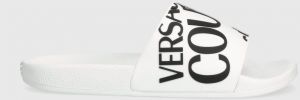 Šľapky Versace Jeans Couture Shelly dámske, biela farba, 76VA3SQ1 71352 003