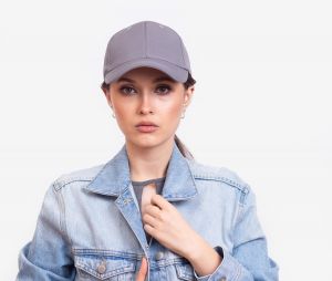 Women's baseball cap Shelovet light gray