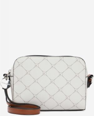 Krémová vzorovaná crossbody kabelka Tamaris Anastasia Classic