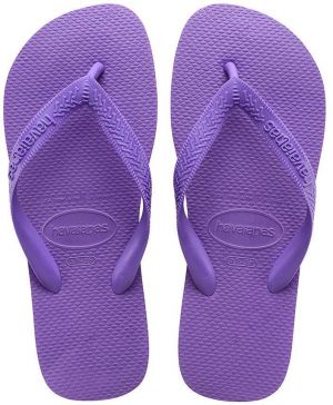 Žabky Havaianas Top dámske, fialová farba, na plochom podpätku, 4000029.5970