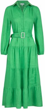 mint & mia Košeľové šaty  trávovo zelená