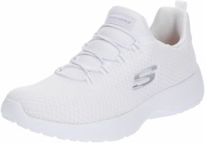 SKECHERS Nízke tenisky 'Dynamight'  strieborná / biela