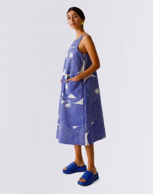 SKFK Elen Dress Dahlia Blue