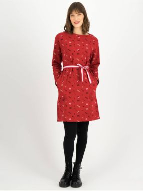 Red Women Patterned Dress Blutsgeschwister Sneakers in the W - Women