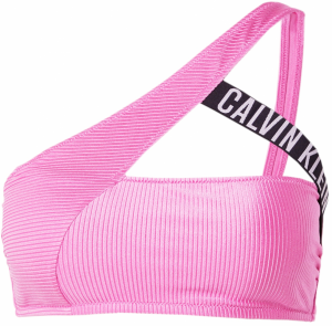 Calvin Klein Swimwear Bikinový top 'Intense Power'  ružová / čierna / biela