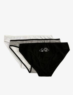 Koton 3-Pack Printed Cotton Briefs