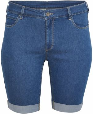 KAFFE CURVE Džínsy 'Vicka'  modrá denim