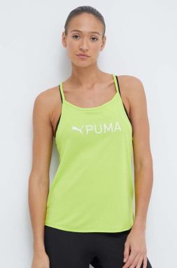 Tréningový top Puma Fit zelená farba, 523846
