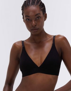 Organic Basics Core Triangle Bra Black