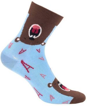 Gatta G34.01N Cottoline girls' socks patterned 27-32 blue 271