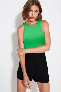 Light Green Womens Crop Top Top ONLY Belia - Women