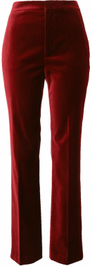Lauren Ralph Lauren Nohavice s pukmi  tmavočervená