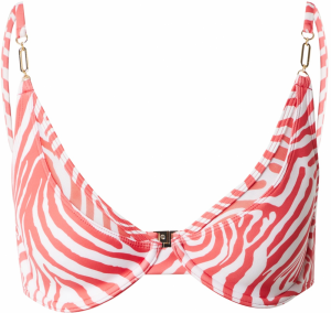 River Island Bikinový top  červená / biela