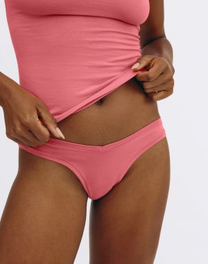 Organic Basics Flex Thong Melon Pink