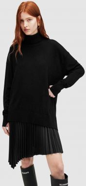 Šaty a sveter AllSaints FLORA DRESS čierna farba, mini, áčkový strih, WD597Z