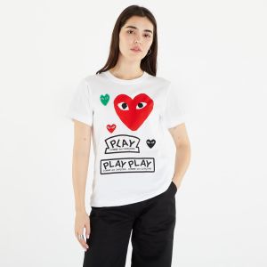 Comme des Garçons PLAY Heart Logo Tee White