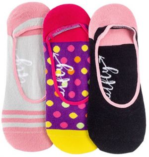 Meatfly 3 PACK - dámske ponožky Low socks S19 N / Pink