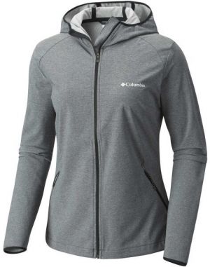 Columbia HEATHER CANYON HOODDED JACKET Dámska softshellová bunda, tmavo sivá, veľkosť