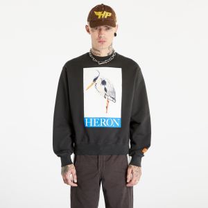 HERON PRESTON Heron Bird Painted Crewneck Black/ Blue