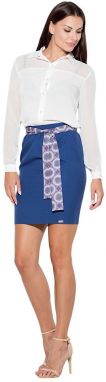 Katrus Woman's Skirt K429 Navy Blue