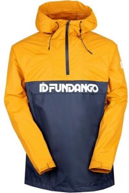 FUNDANGO SALMO LOGO ANORAK Pánska prechodná bunda, tmavo modrá, veľkosť