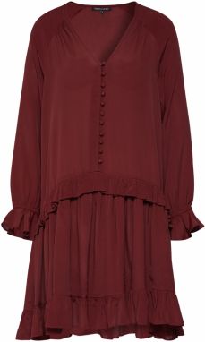 Farina Opoku Košeľové šaty 'Priya'  hrdzavo červená / vínovo červená