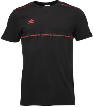 Umbro TAPED TECH TEE Pánske tričko, čierna, veľkosť