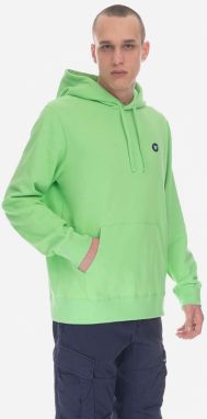 Bavlnená mikina Wood Wood Ian Hoodie GOTS 10245604-2424 PALE GREEN pánska, zelená farba, s kapucňou, jednofarebná