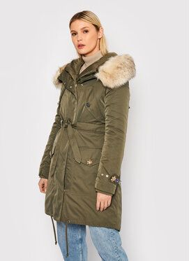 Blugirl Blumarine Parka RH1265-T8727 Zelená Regular Fit