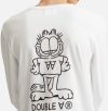 Wood Wood x Garfield Mel Longsleeve Standing 30045402-2323 WHITE galéria