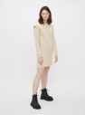 Pieces smotanové/krémové mikinové šaty galéria