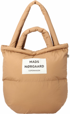 MADS NORGAARD COPENHAGEN Shopper  svetlohnedá / čierna / šedobiela