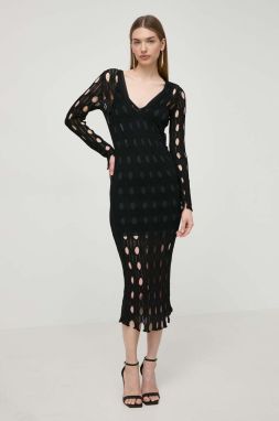 Šaty Pinko čierna farba, maxi, priliehavá, 103470 A1UN