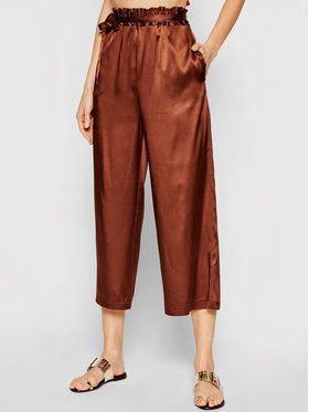 Pinko Culottes nohavice Anima Fragile 20211 PSPG 1N135H 8521 Hnedá Regular Fit