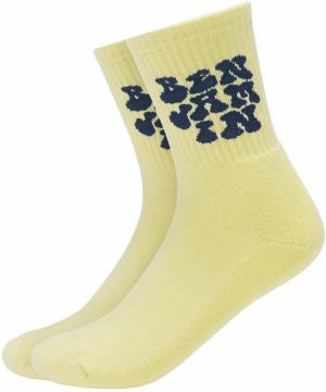 ABOUT YOU x StayKid Ponožky 'BLÜMCHEN SOCKEN'  svetložltá