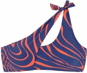 BUFFALO Bikinový top 'Dune'  modrá / oranžová