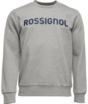 Rossignol LOGO SWEAT RN FL Pánska mikina, sivá, veľkosť