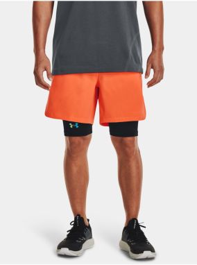 Oranžové športové kraťasy Under Armour UA Peak Woven Shorts