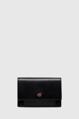 Kožená peňaženka By Malene Birger dámsky, čierna farba