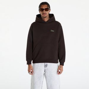 Dime Classic Small Logo Hoodie Deep Brown