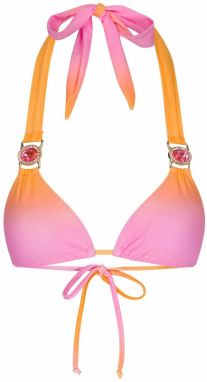 Moda Minx Bikinový top 'Club Tropicana'  zlatá / oranžová / ružová / priehľadná