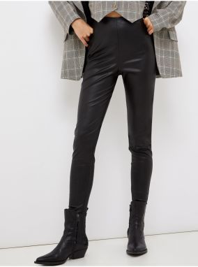 Black Leatherette Trousers Liu Jo - Ladies