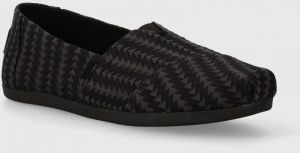 Espadrilky Toms Alpargata čierna farba, 10020680