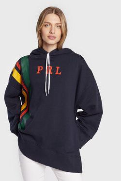 Polo Ralph Lauren Mikina 211873074001 Tmavomodrá Oversize