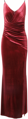 TFNC Večerné šaty 'SABI'  vínovo červená